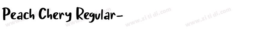 Peach Chery Regular字体转换